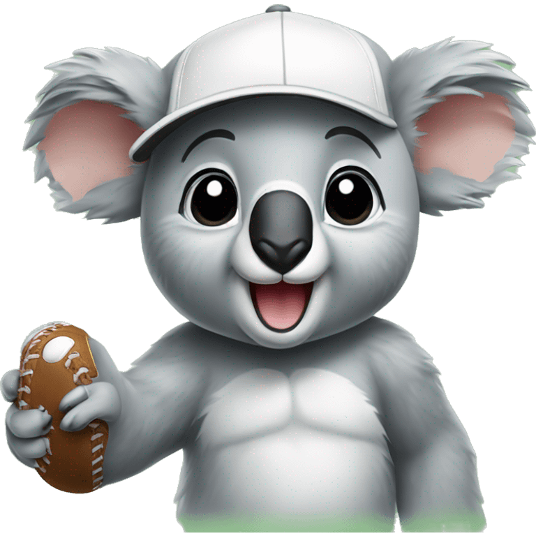 koala pointing baseball cap emoji