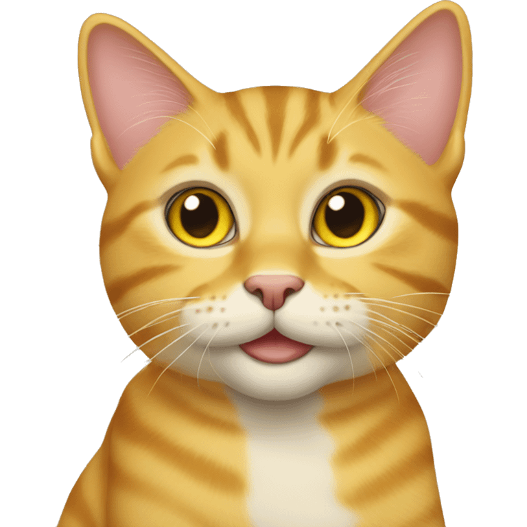 yellow tabby cat emoji