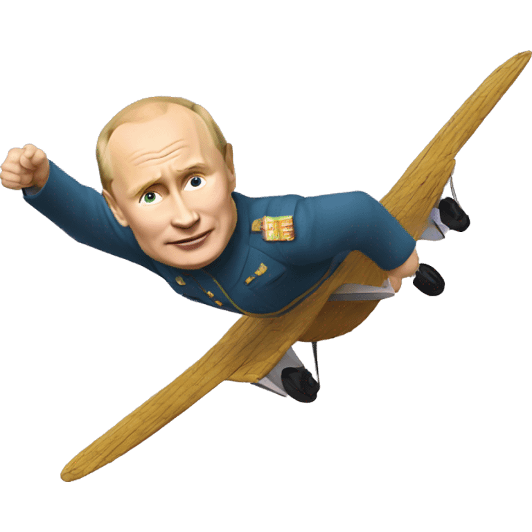 Putin flies in the sky emoji