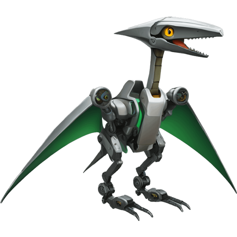 Pterodactyl robot mechanical emoji