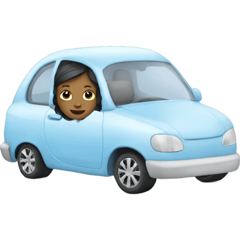 ice skater in a car emoji