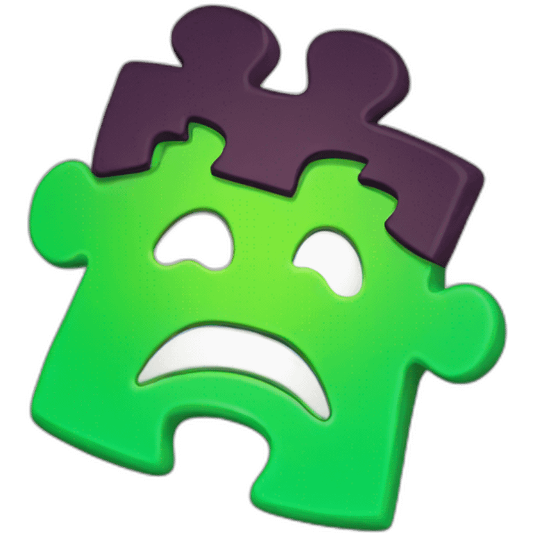 green jigsaw piece emoji