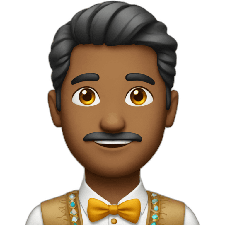 Indian man well dressed emoji