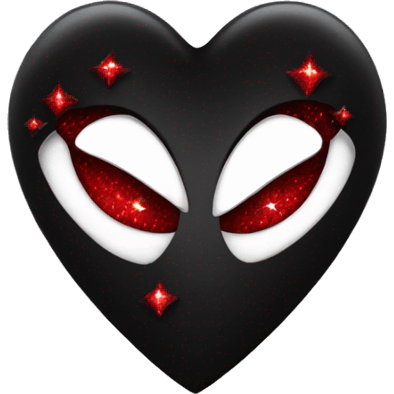 black heart with red sparkles emoji