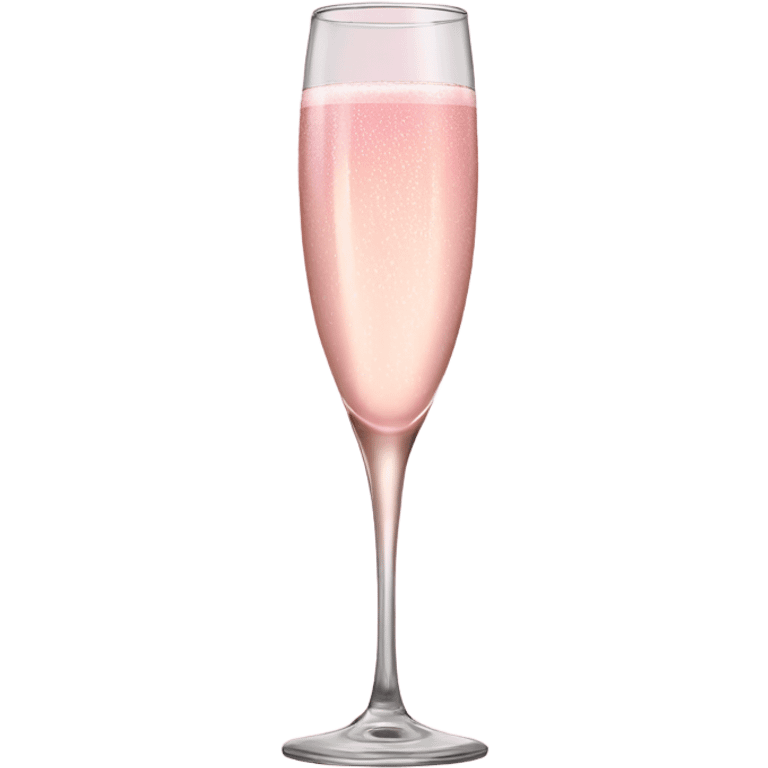 Pink champagne  glass ￼ emoji