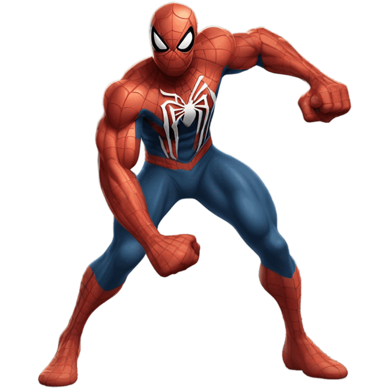 Buff spider man with blade on his fists emoji