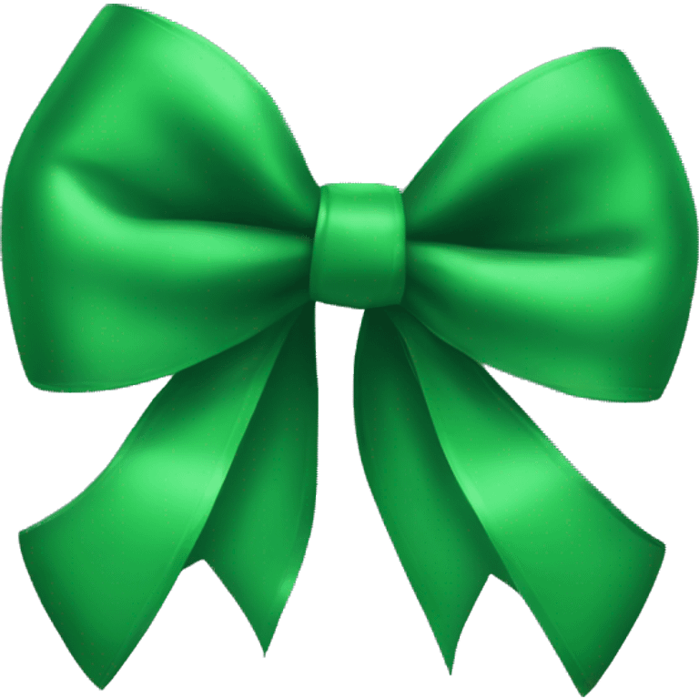 Green  bow emoji