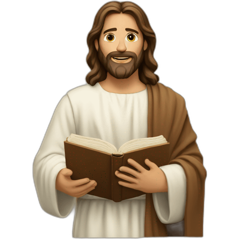 jesus teaching the bible emoji