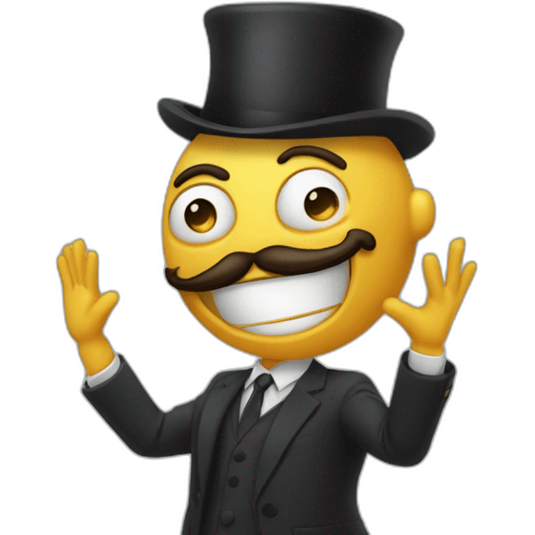 monsieur qui fais un dab emoji