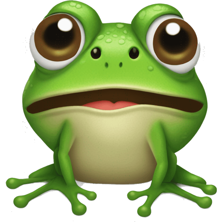 Frog wearing Jordan’s  emoji