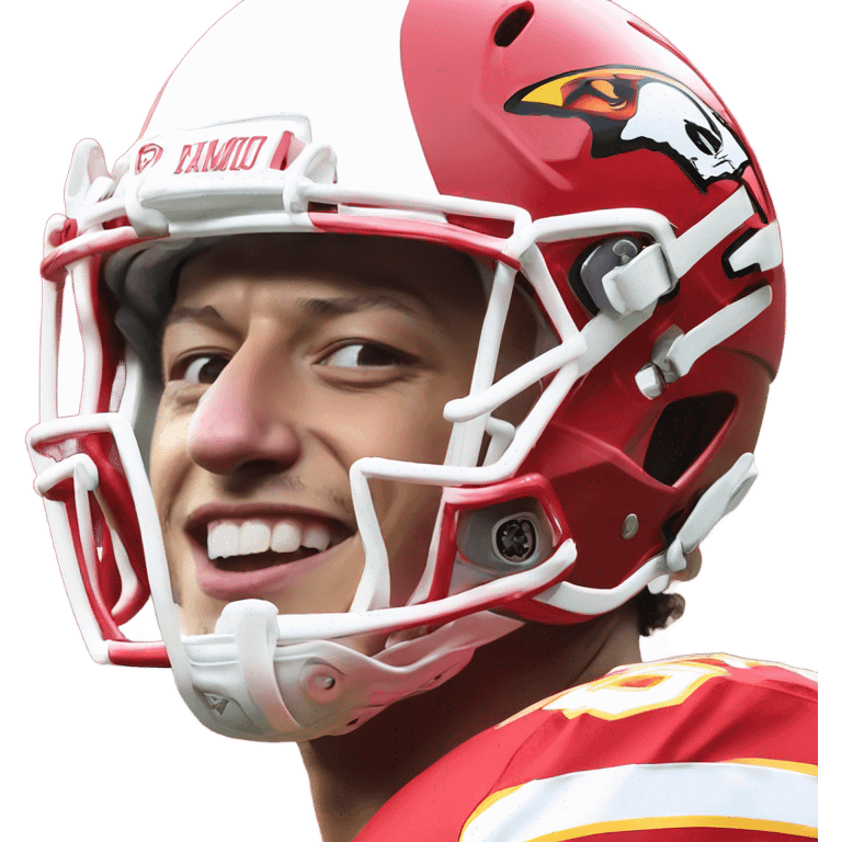 Patrick Mahomes winking  emoji