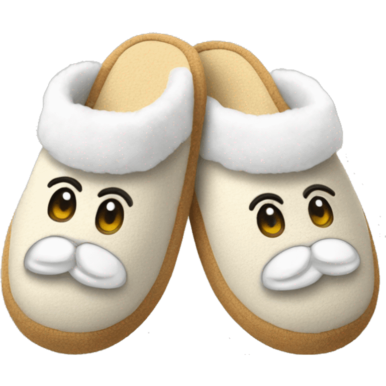 slippers with cotton emoji