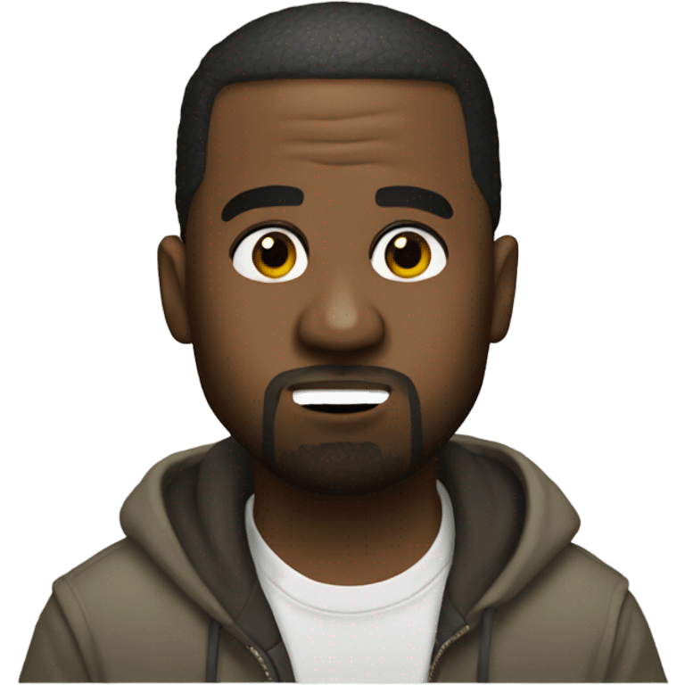 Kanye west rapping emoji