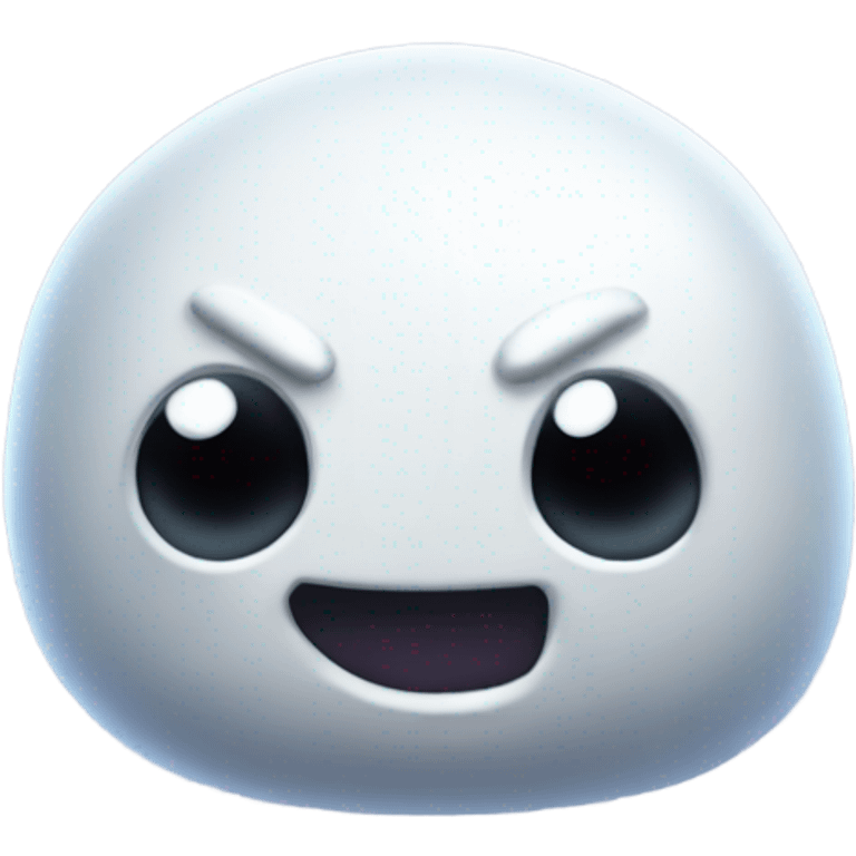 Small white Fortnite sprite ghost squishy with two small arms and legs emoji