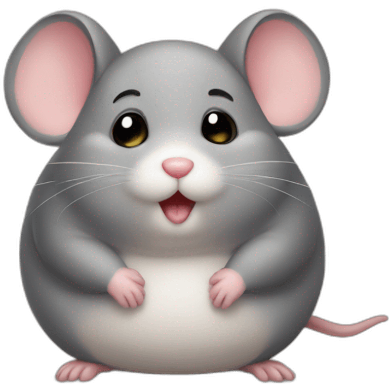 Fatty mouse big cheeks emoji