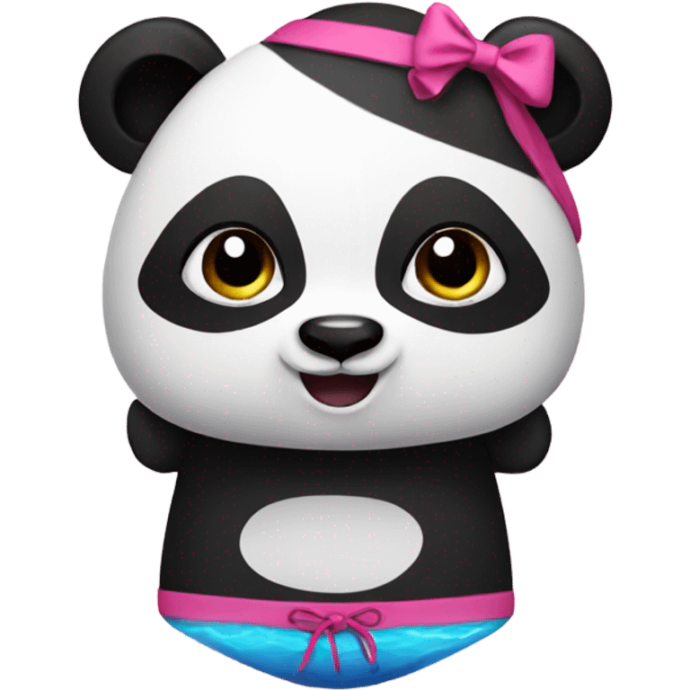 Panda in a swimsuit  emoji