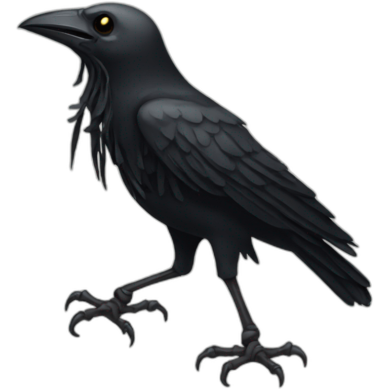 crow-skeleton emoji