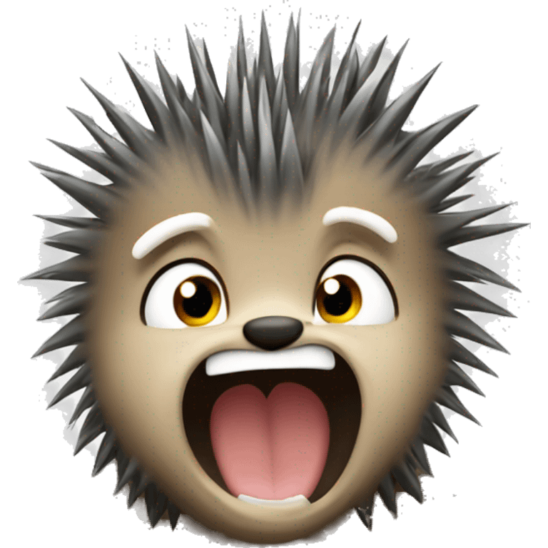 Porcupine cry emoji