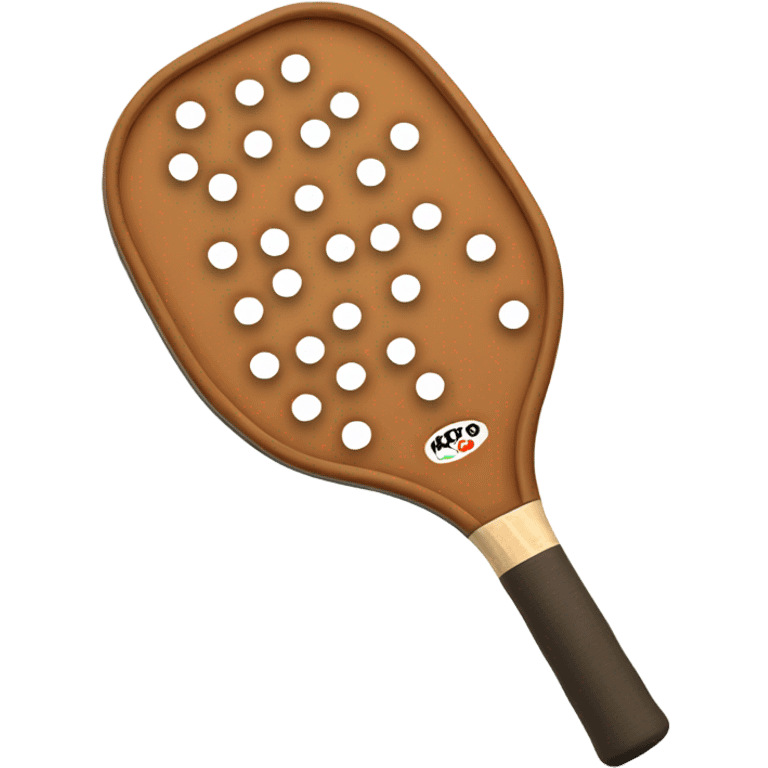 Brown Pickleball paddle emoji