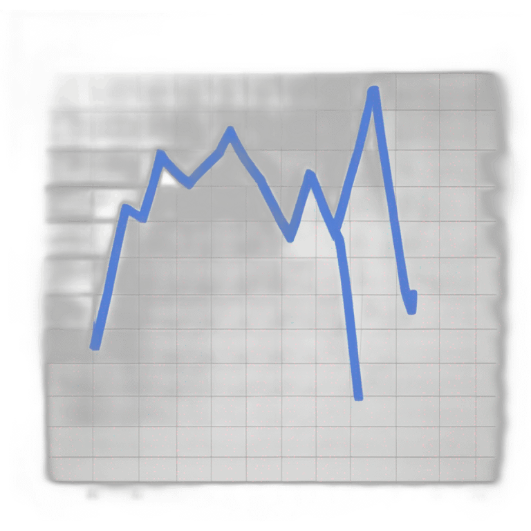 sad line chart emoji