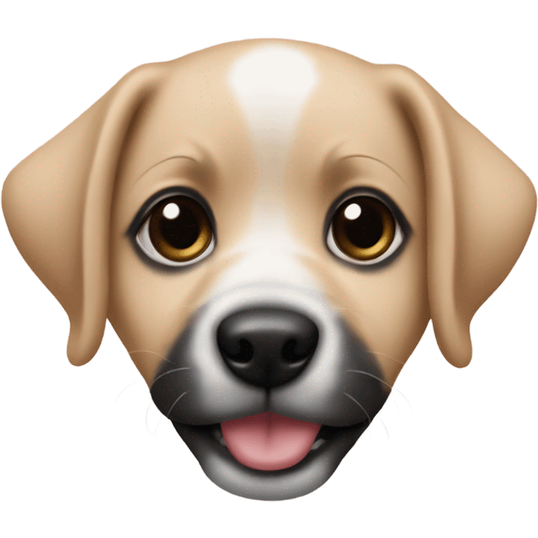 papchi puppy with black nose emoji