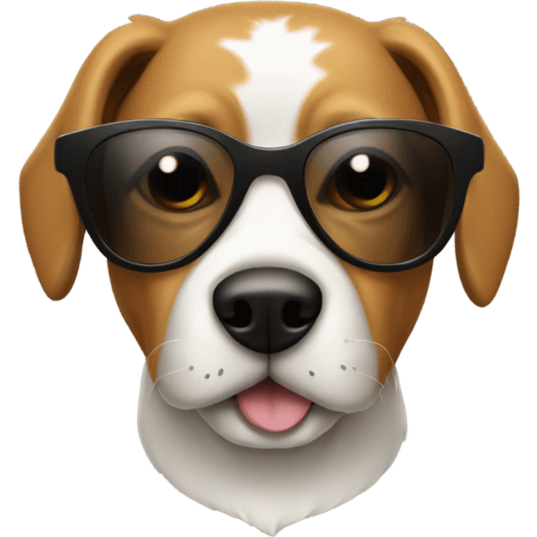 Dog with sunglasses emoji