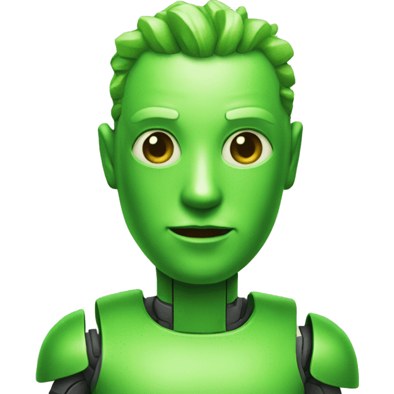 Green Android emoji