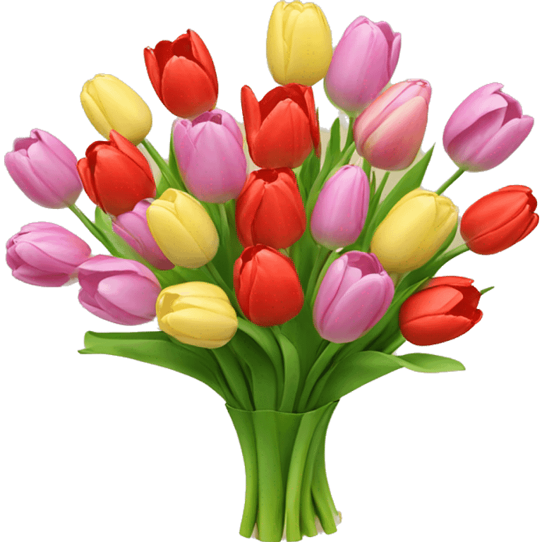 Tulips bouquet￼ emoji