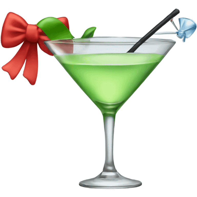 Martini and bow emoji