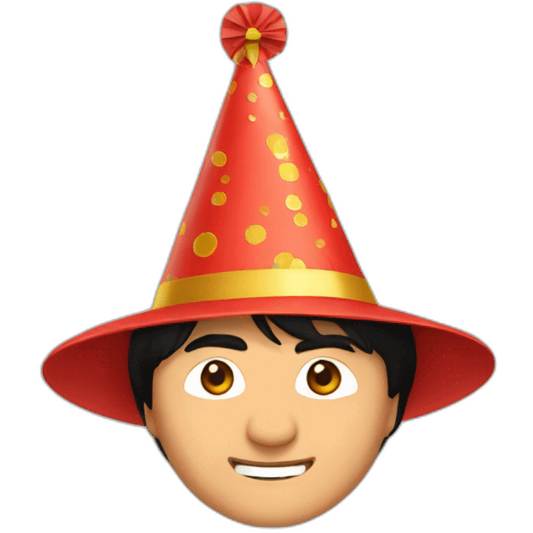 Jackie chan party hat emoji