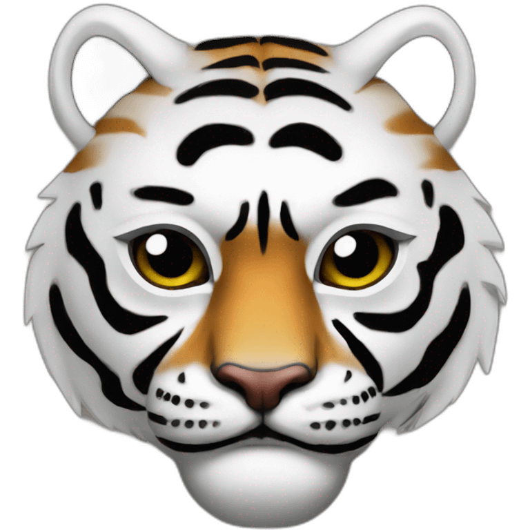 yin yang tiger Japanese mask emoji