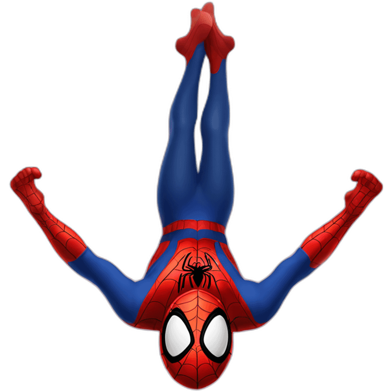 Spiderman upside down emoji