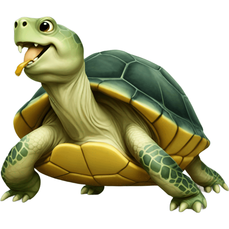 turtle eating emoji