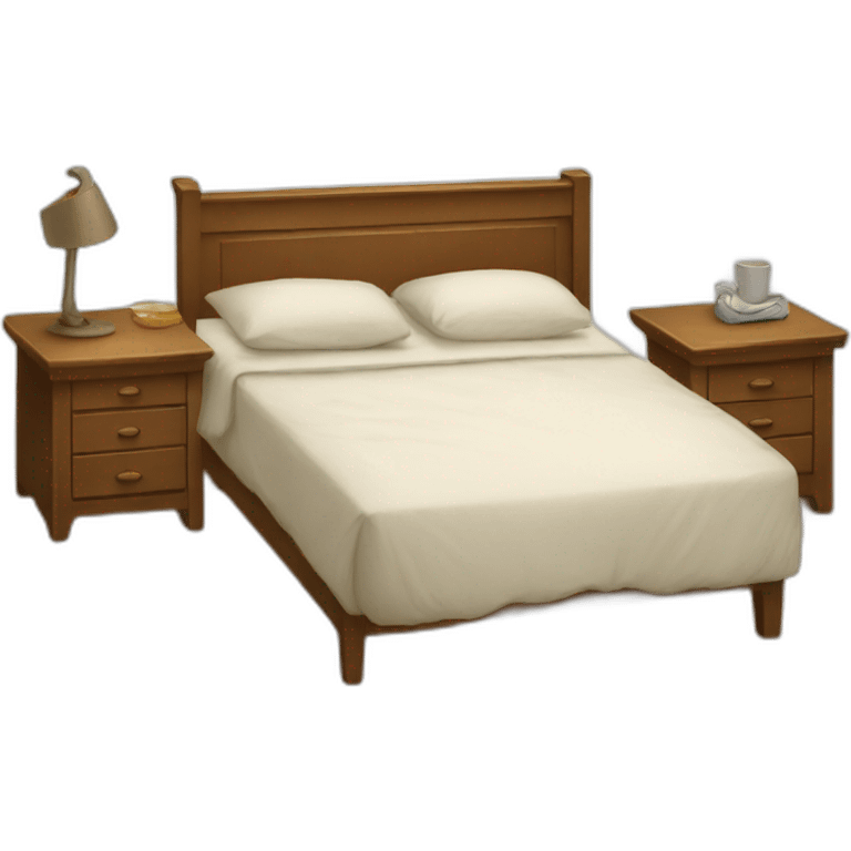 unmade bed emoji