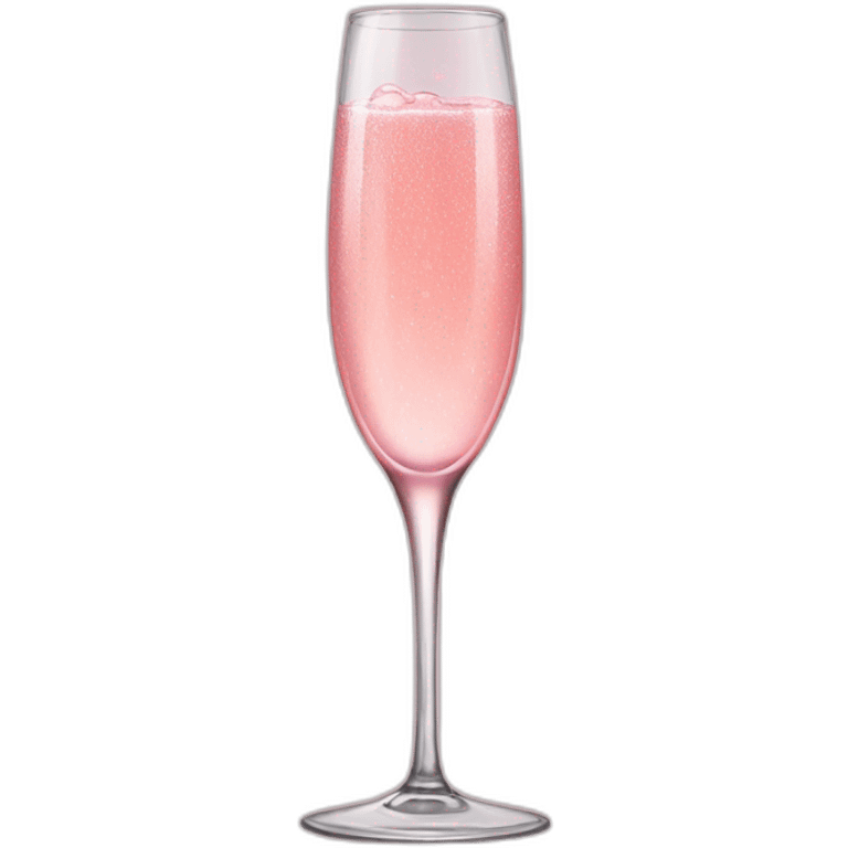 Pink champagne emoji