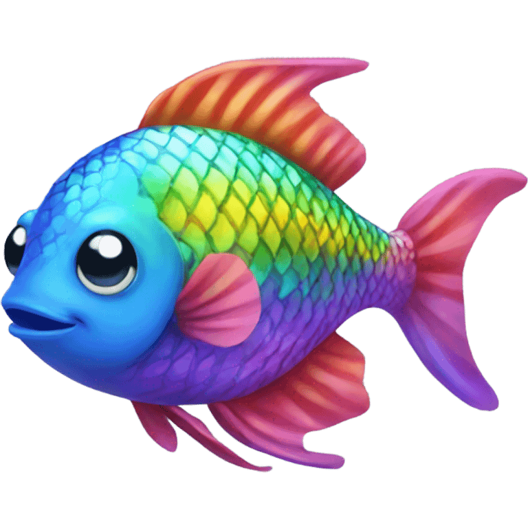 rainbow fish emoji