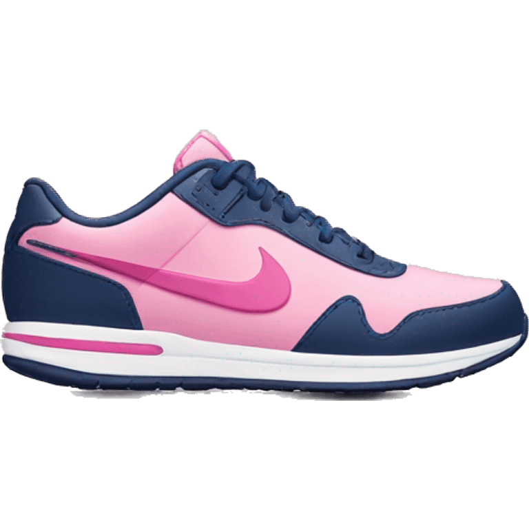 navy and pink nike shoe emoji