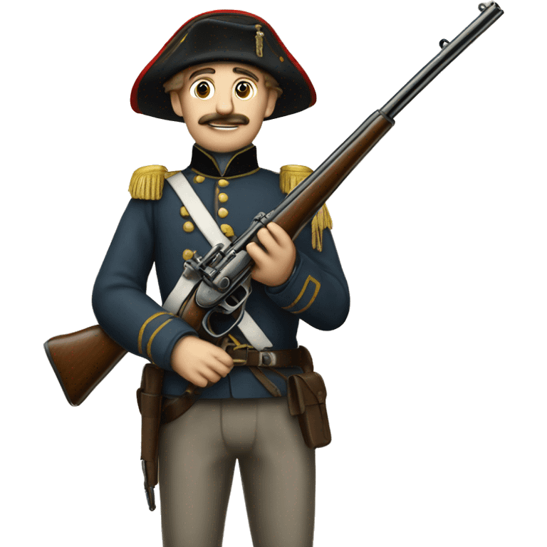 Enfield gun 1856 and soldier emoji