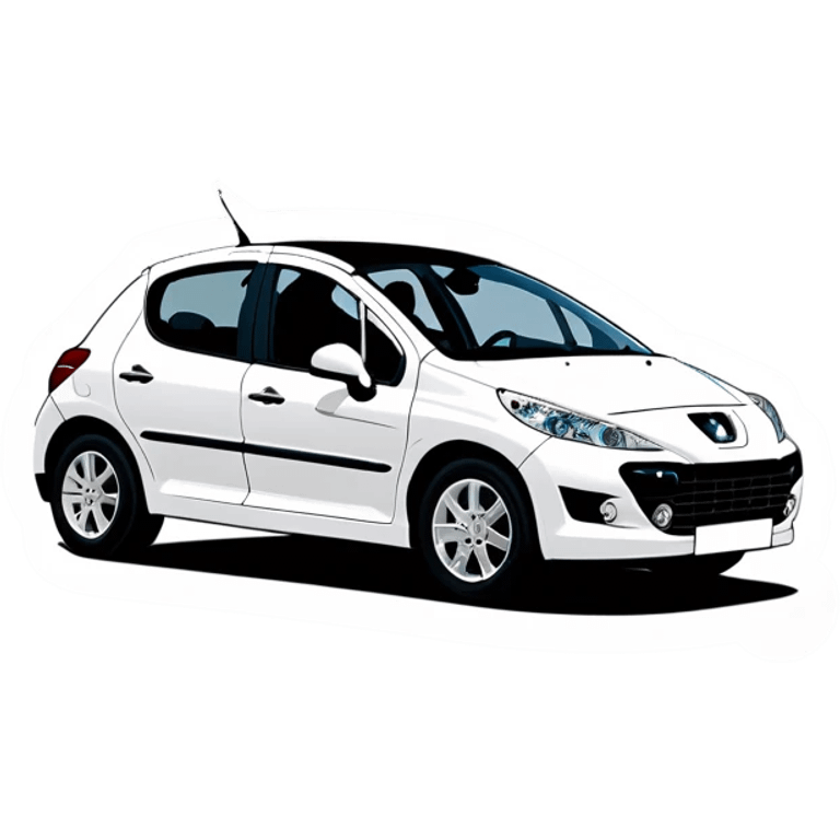 peugeot 207 white emoji