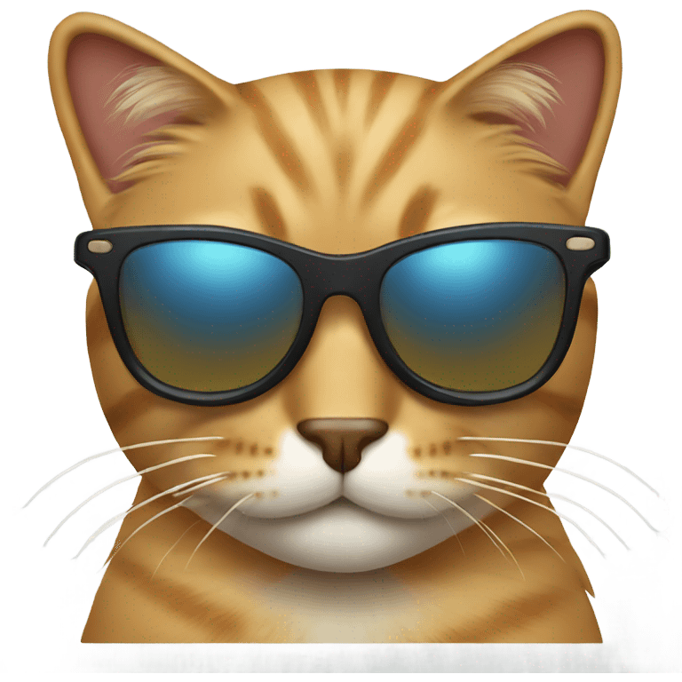 Cat with sunglasses emoji