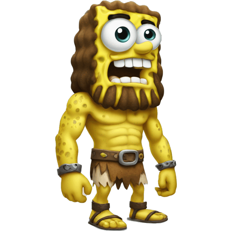 spongebob as caveman emoji