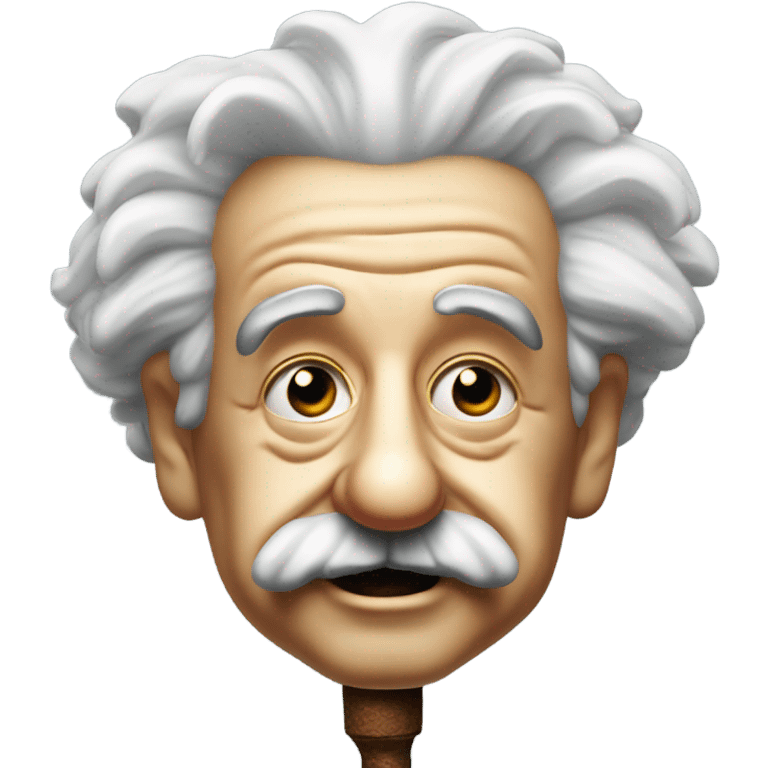 albert einstein smoking looking evil emoji