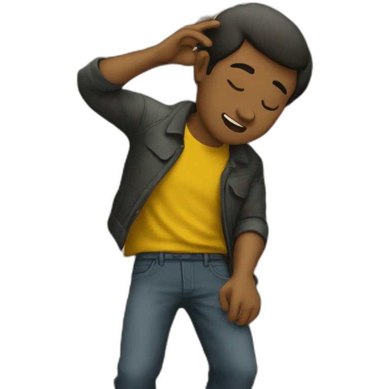 Homme qui dab emoji