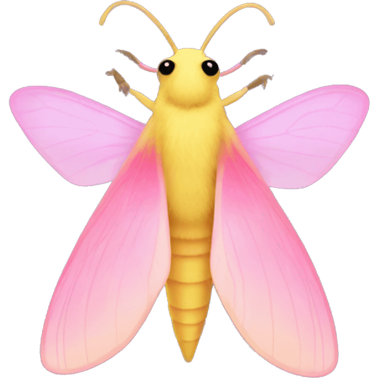 Rosy maple moth emoji