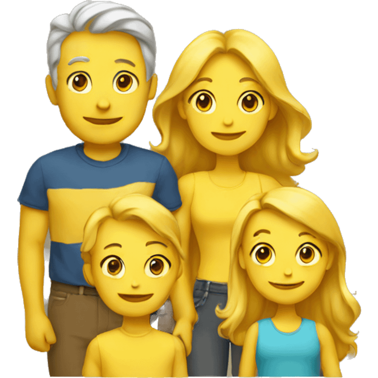 yellow family emoji