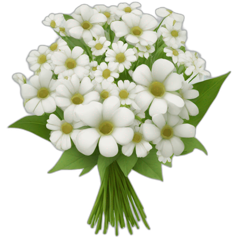 White flowers bouquet emoji