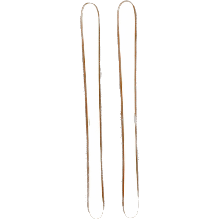 Skis brown color emoji