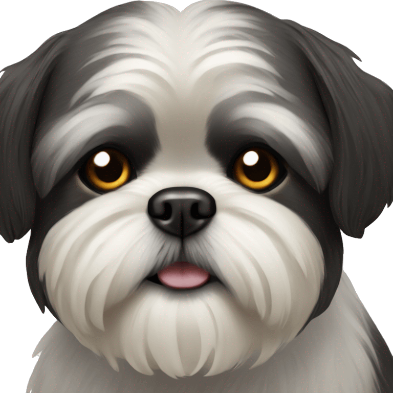 black shihtzu emoji