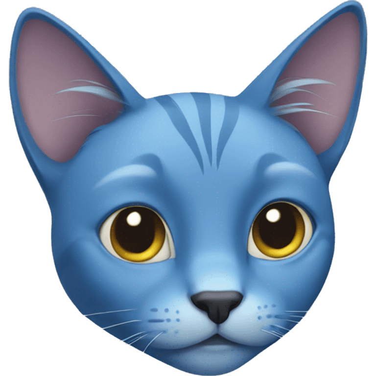 Blue cat emoji