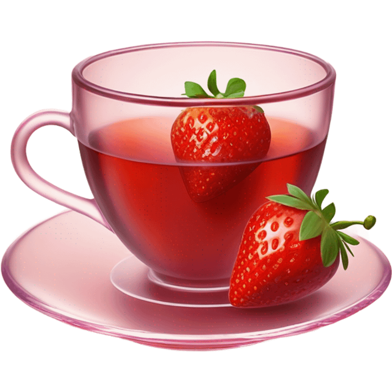 Strawberry tea emoji